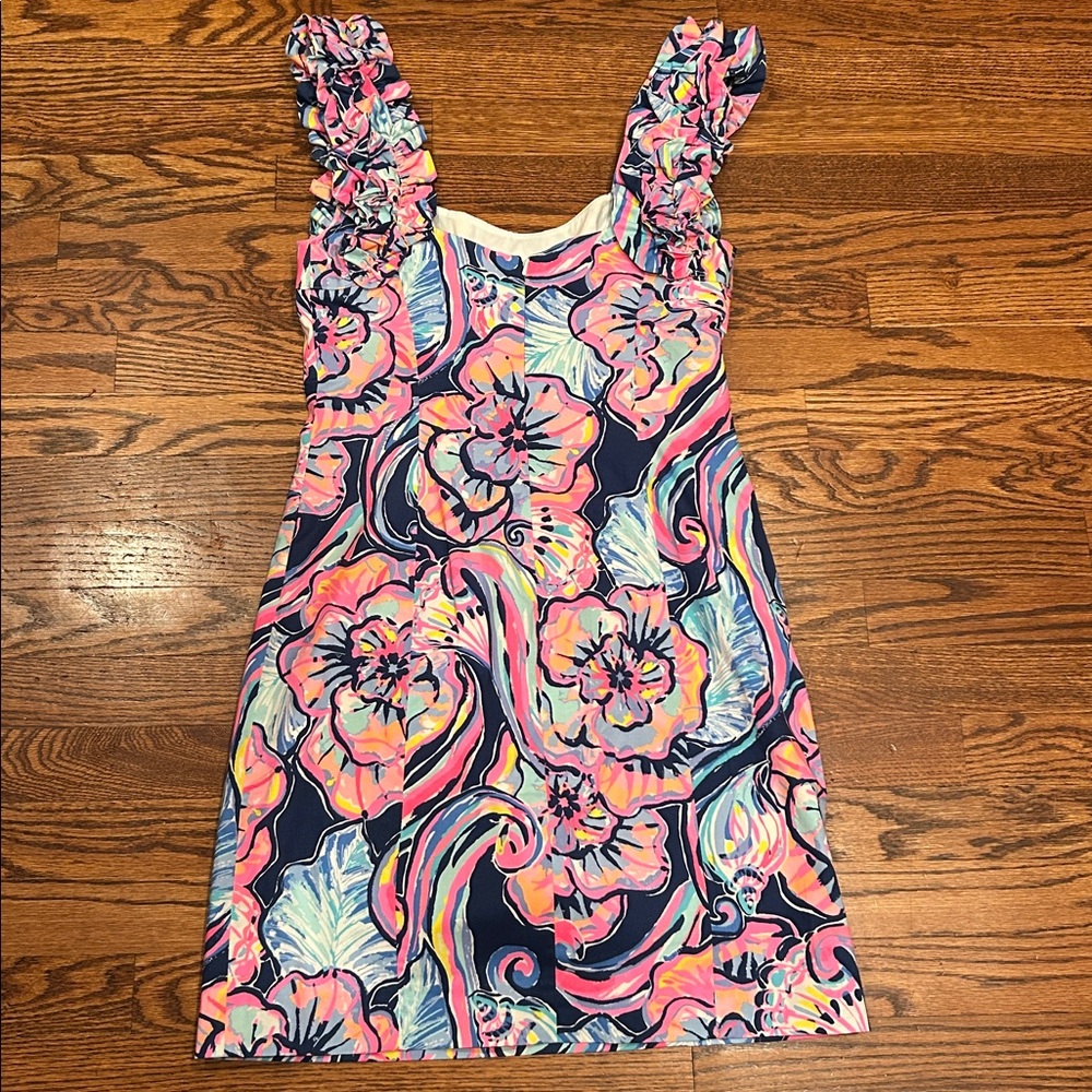 Lilly Pulitzer Colorful Floral Dress - Picture 3 of 5